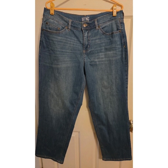 Terra & Sky Denim - Terra & Sky 16W Petite Straight Light Wash Jeans